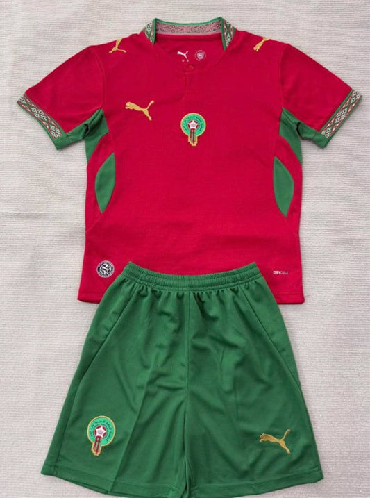 Morocco 2026 World Cup Home Kids Suit