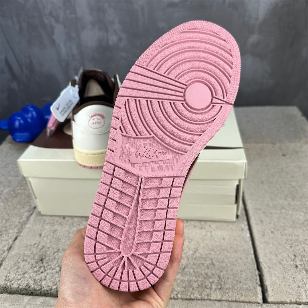 Travis Scott x Air Jordan 1 Low Brown Pink