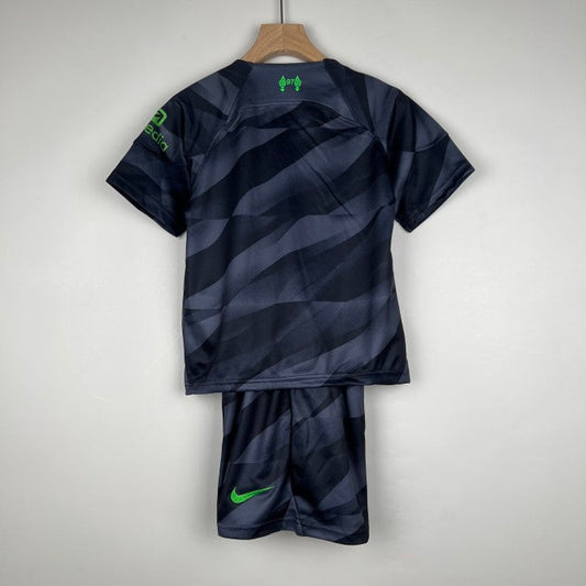 Liverpool Kids Goalkeeper Jersey 23/24 Gray