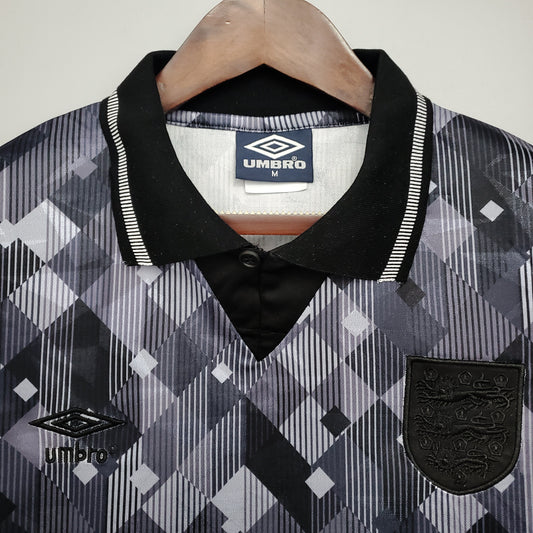 England 1990 Black Out Retro Jersey