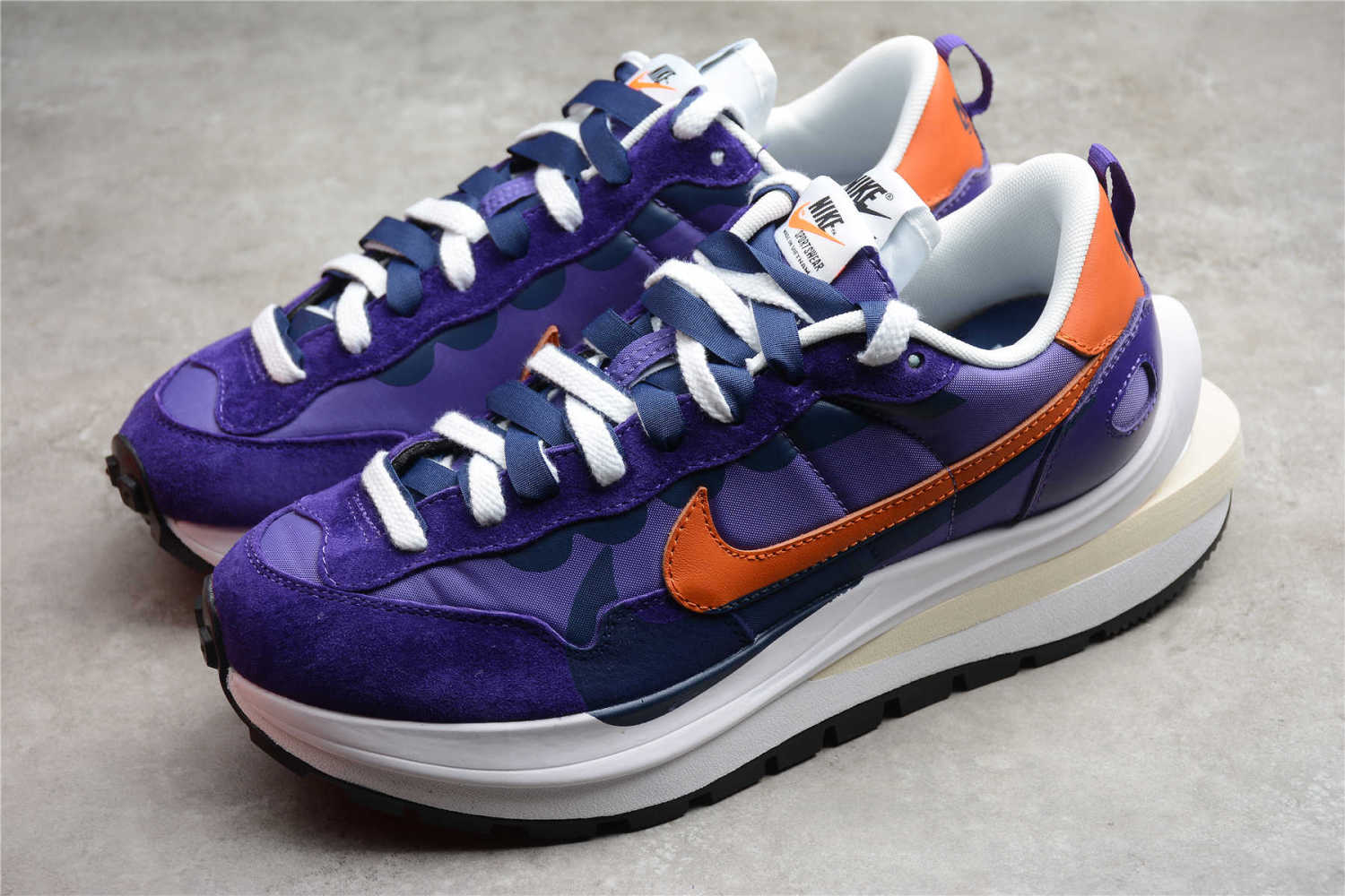 Sacai x VaporWaffle “Tour Yellow ” Purple Orange