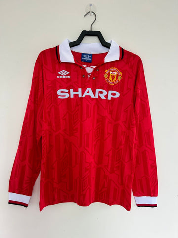Manchester United Home Long Sleeve Retro Jersey 1992/94