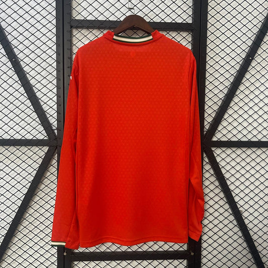 Portugal Euro 2025 Home Long Sleeve Man Jersey