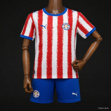 Paraguay 2026 World Cup Home Kids Suit
