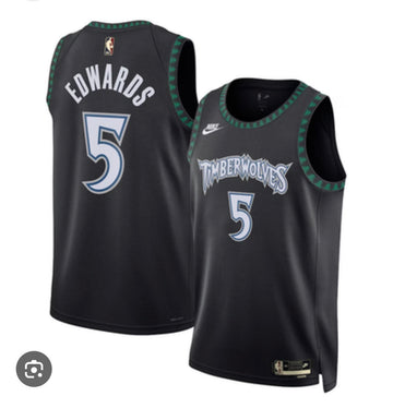 Anthony Edwards Minnesota Timberwolves 2018 Retro Swingman Jersey Black