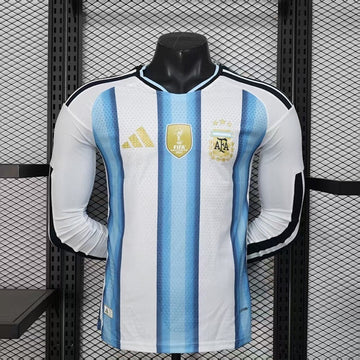 Argentina home long sleeved Player Edition jersey 26/27