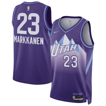Lauri Markkanen Utah Jazz 2024 City Edition Swingman Purple