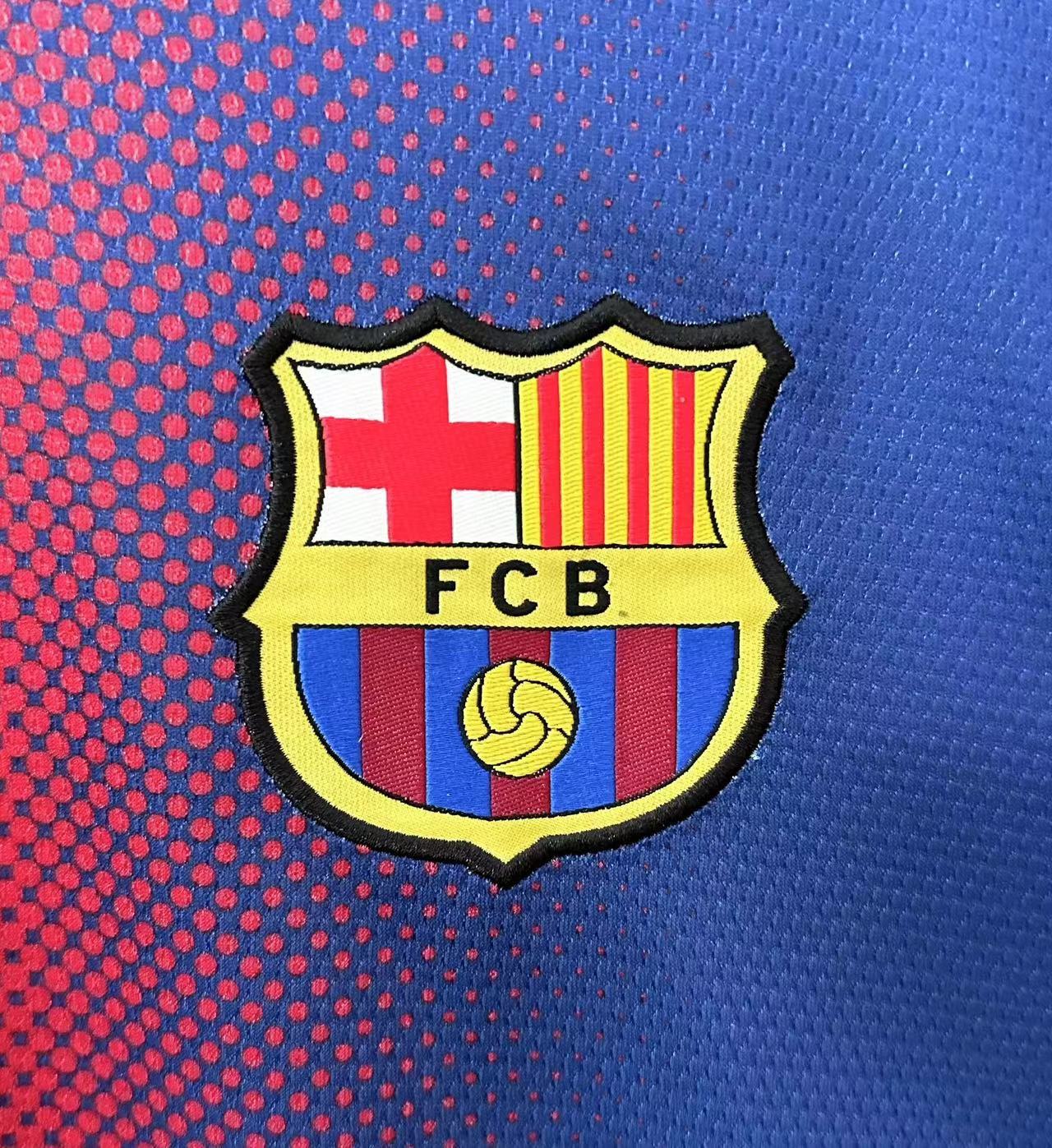 Barcelona Home Long Sleeve Retro Jersey 2012/13