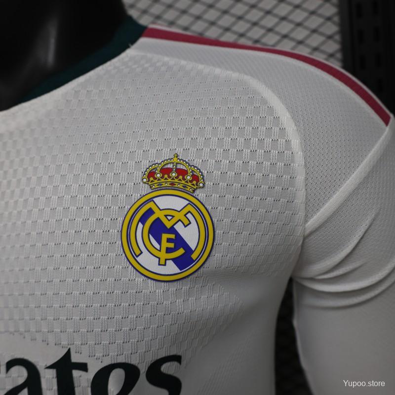 Real Madrid Home Player Long Sleeve Jersey 26/27