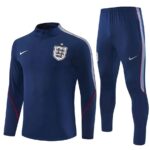 England 2026 FIFA World Cup Navy Blue Half Zip Long Sleeve Training Kit