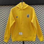 Arsenal Retro Yellow Fleece Hoodie