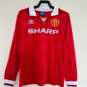 Manchester United Home Long Sleeve Retro Jersey 1992/94
