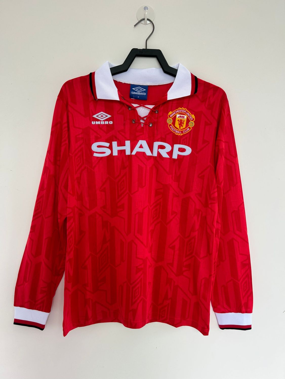 Manchester United Home Long Sleeve Retro Jersey 1992/94