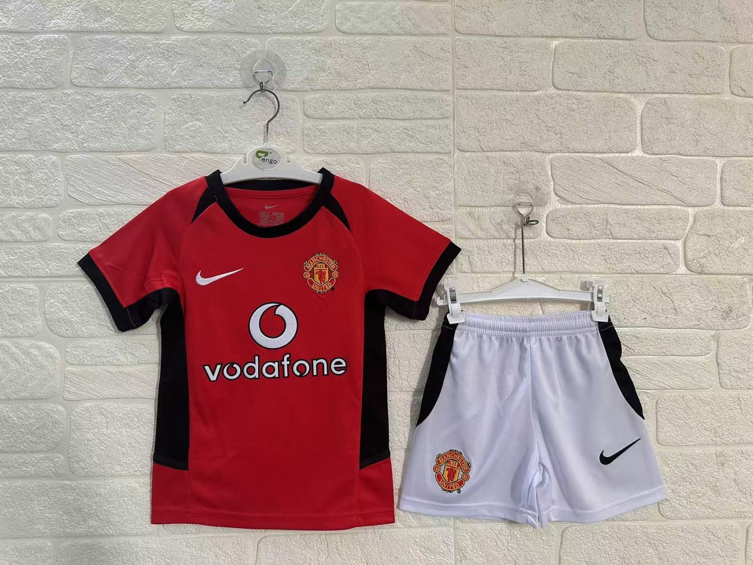 Manchester United Home Retro Kids Suit 2002/04