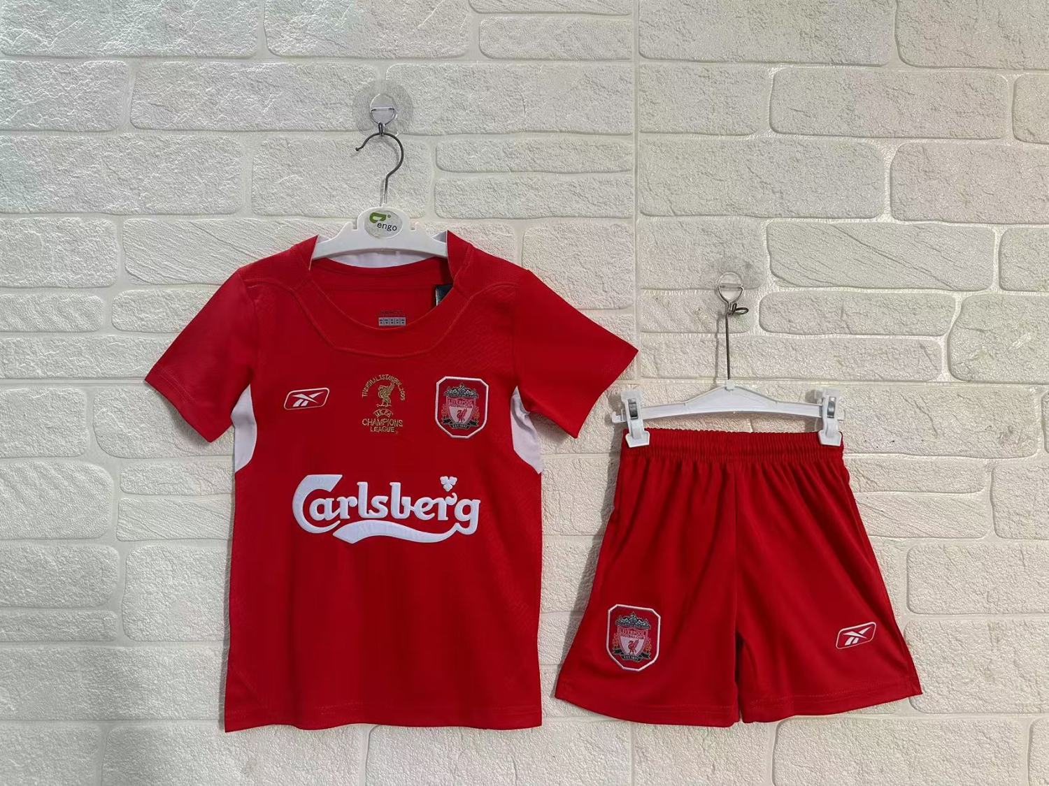 Liverpool Home Retro Kids Suit 2004/05