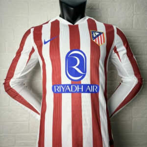 Atletico Madrid Home Player Long Sleeve Jersey 25/26