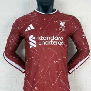 Liverpool Home Player Version Long Sleeve Jersey 26/27