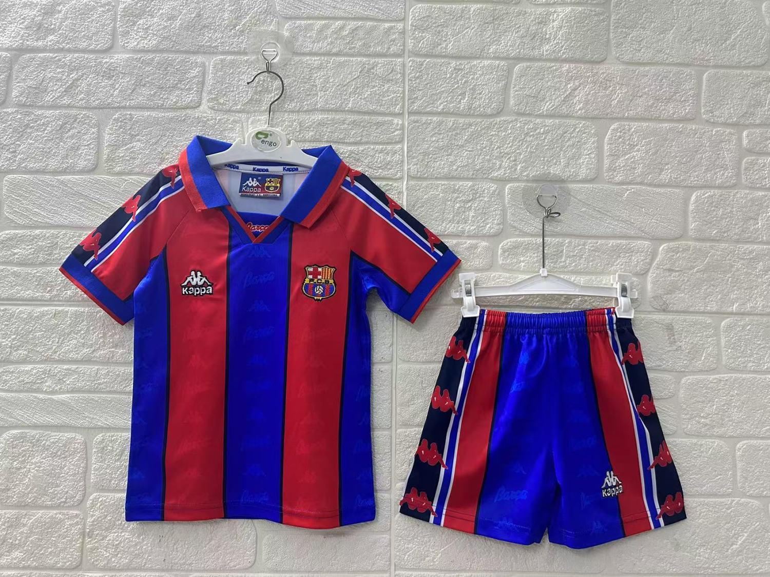 Barcelona Home Retro Kids Suit 1995/97